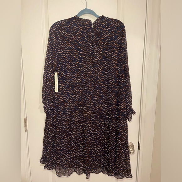 🆕NWT Women’s Anthropologie Seen Worn Kept Vega Pleated Mini Dress Navy Size 6 - Picture 10 of 14